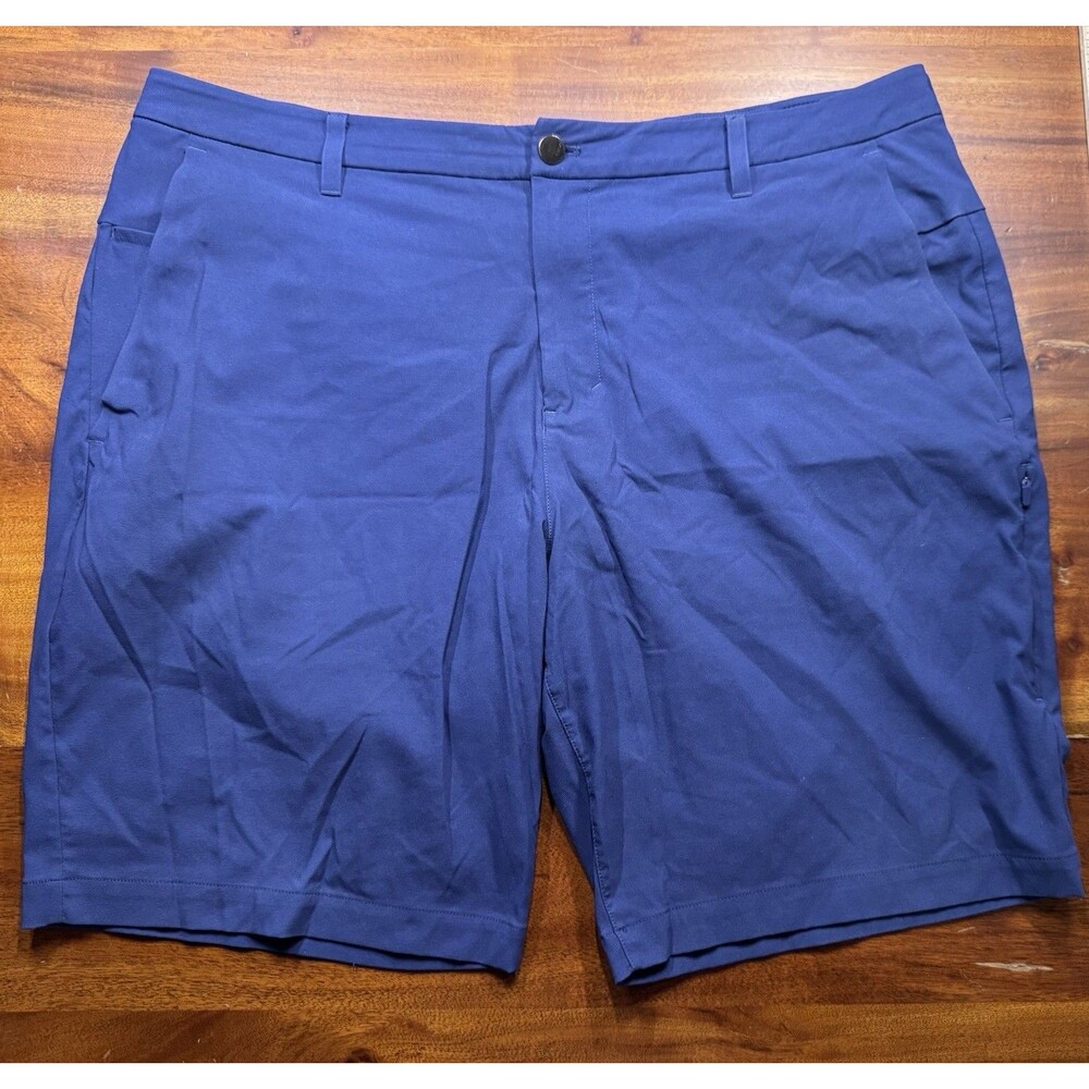Lululemon ABC commission golf shorts 10" Mens 38 Navy LM7AW2S Preppy Classic Fit